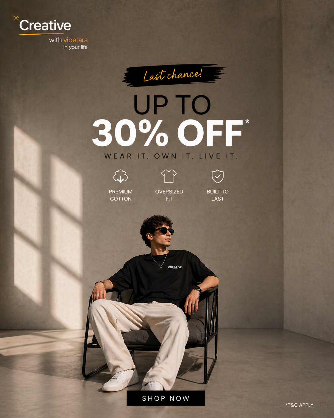 Vibetara offer banner