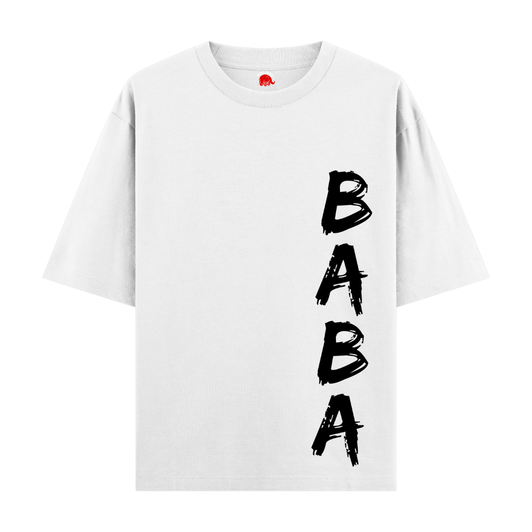 BABA T Shirt - Dr Ambedkar Front And Back - Printed T-shirt - Oversized casual tees - Available Black And White Color 
