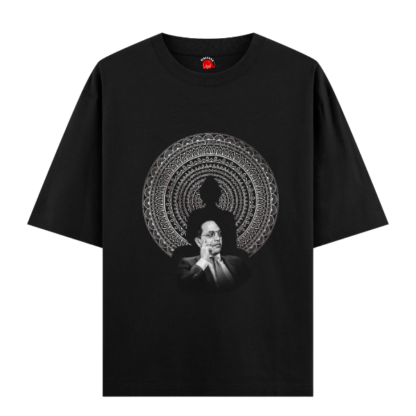 Vibetara-Ambedkar Mandala Oversized T-Shirt | Premium Graphic Tee