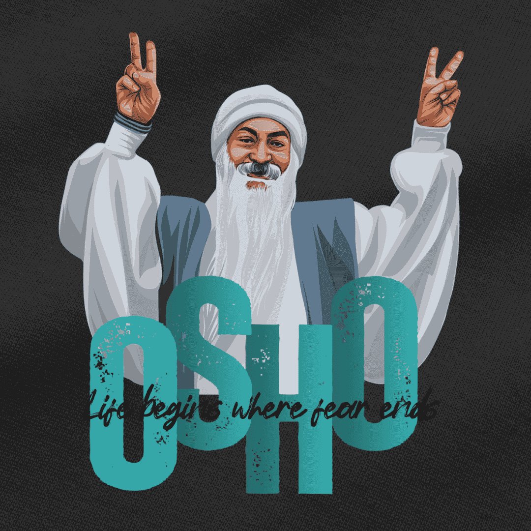 Vibetara-OSHO Oversized Combo T-Shirt for Men & Women – Front & Back Spiritual Graphic Printed Tee