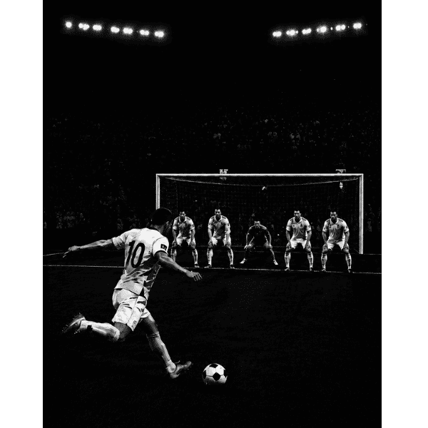 Vibetara-Final Shot Football Oversized T-Shirt | Iconic Match Moment Graphic Tee