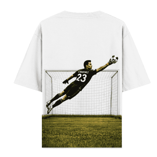 Vibetara-The Impossible Save Goalkeeper Oversized T-Shirt | Elite Football Guardian Tee