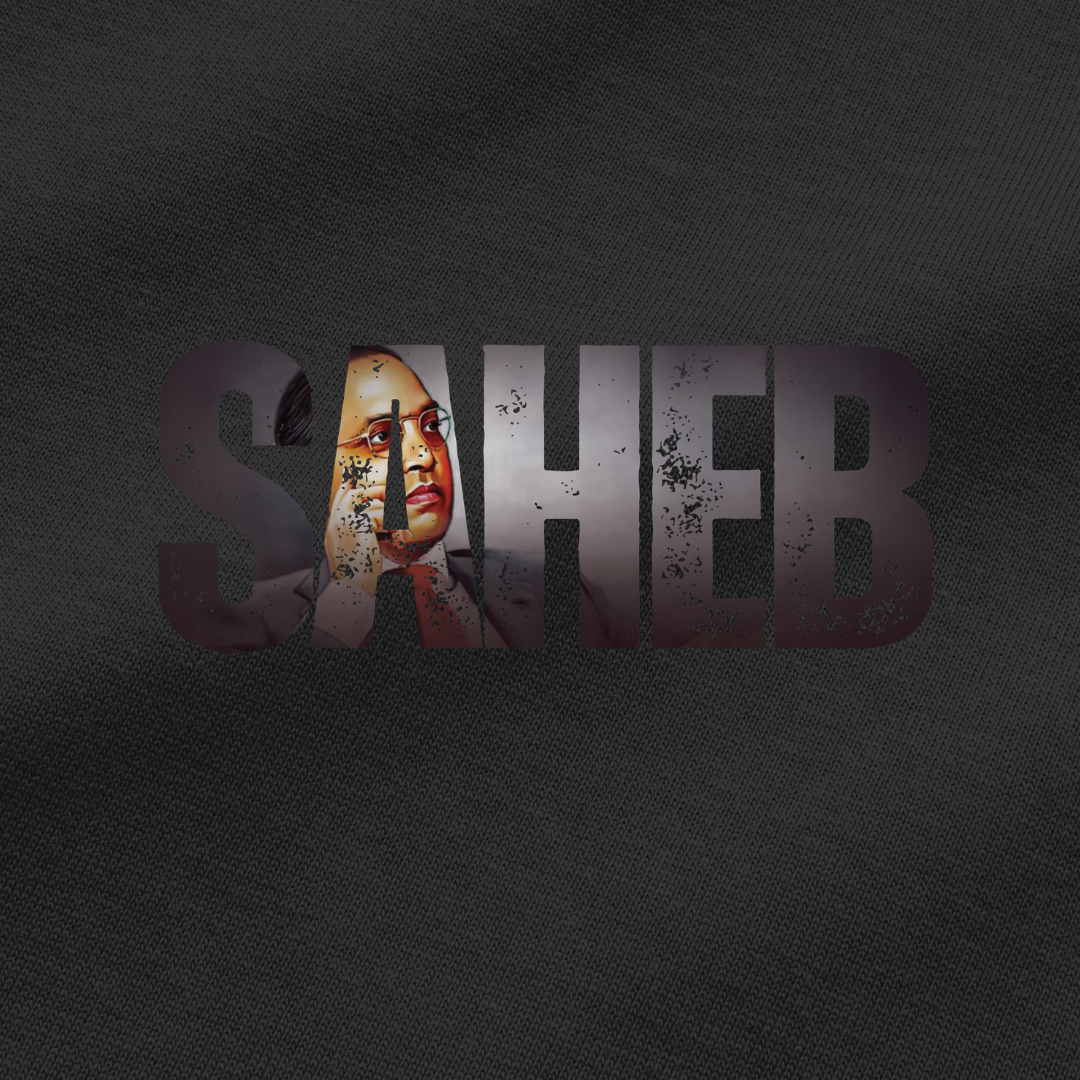 Vibetara - Baba Saheb T Shirt - Oversized Printed T Shirt - Unisex Cotton Tees - Casual Fits