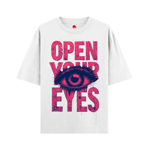 Vibetara-Open Your Eyes | Bold Awareness Graphic T-Shirt