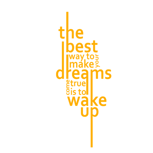 Vibetara “Wake Up Dreams” Minimalist Graphic T-Shirt