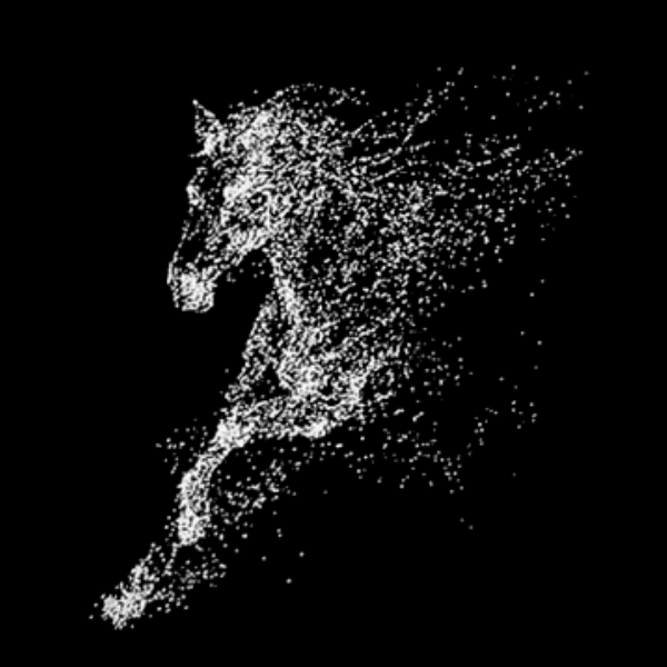 Vibetara-Power in Motion T-Shirt | Abstract Running Horse Graphic | Oversized Unisex