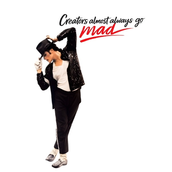 Vibetara- “Creators Almost Always Go Mad” MJ Creative Rebel Graphic T-Shirt Viebtara | Unisex |Pure Cotton Fabric