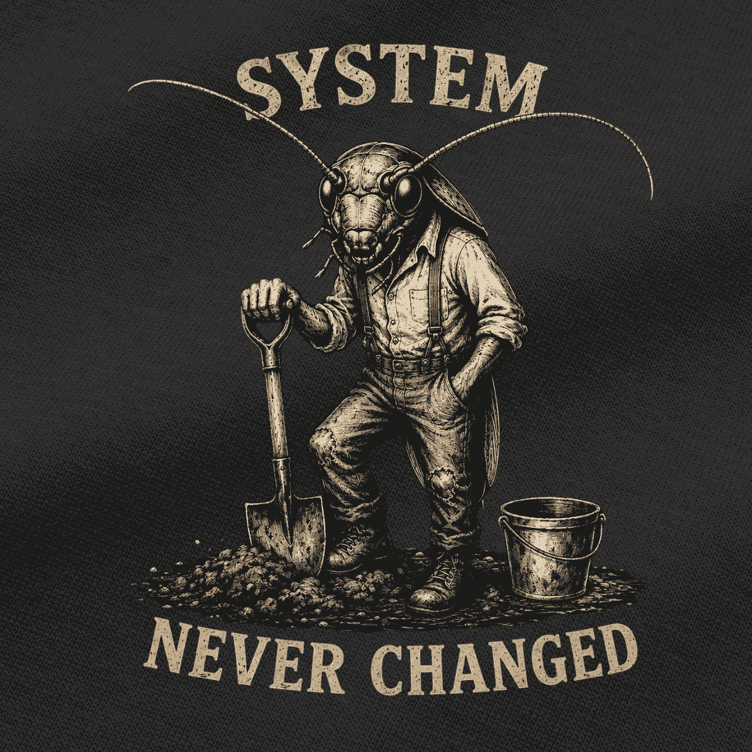 Vibetara-System Never Changed Oversized T-Shirt | Viral Statement Graphic Tee