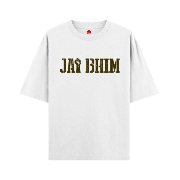 Vibetara-Jai Bhim Oversized T-Shirt – Intellectual Power Edition | Ambedkar Tribute Tee