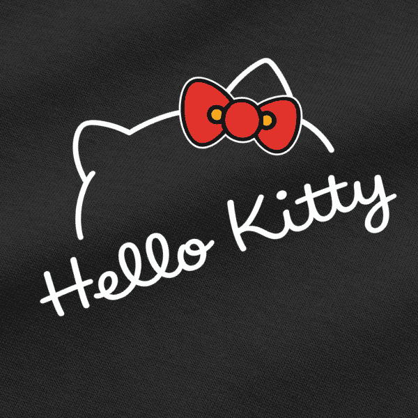 Vibetara-Cute Hello Kitty Graphic T-Shirt for Women | Minimal Cartoon Print Casual Tee | Soft Cotton Oversized T-Shirt