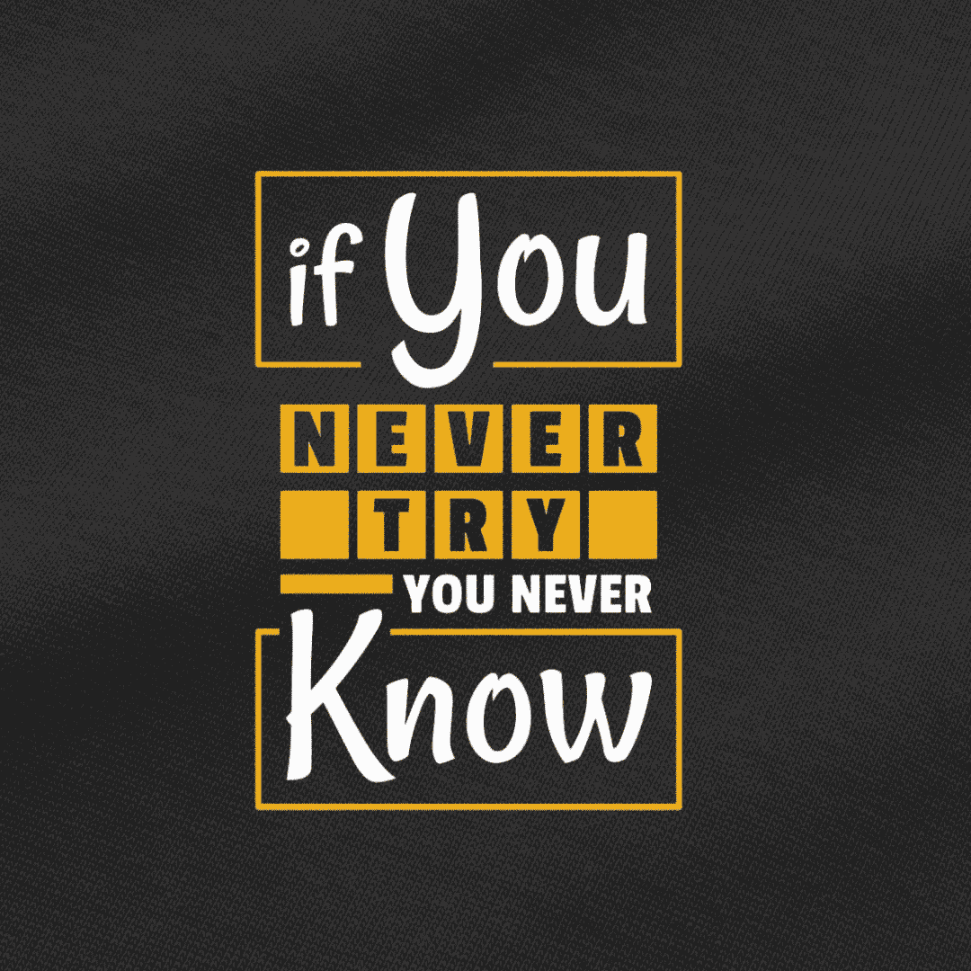 Vibetara-If You Never Try You Never Know Oversized T-Shirt | Motivational Coding Graphic Tee