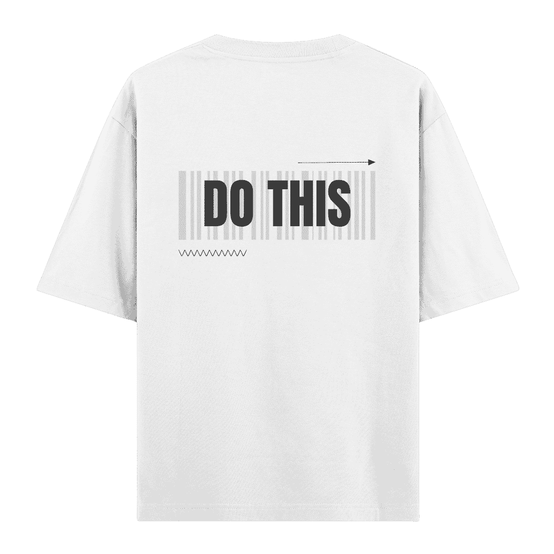 Vibetara-U-CAN DO THIS Oversized T-Shirt | Motivational Streetwear Graphic Tee for Men & Women