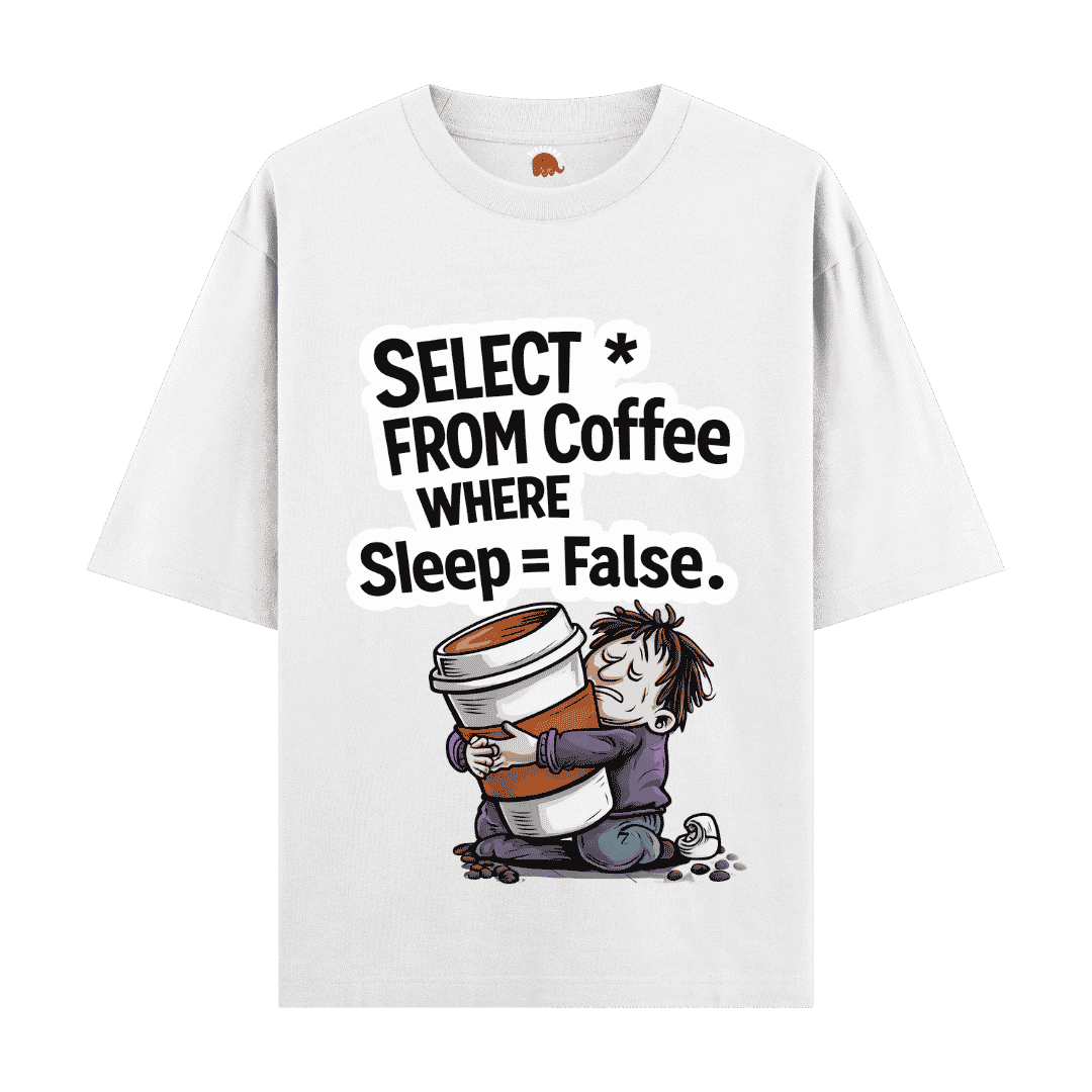 Vibetara “Select * From Coffee Where Sleep = False” Funny Coding T-Shirt