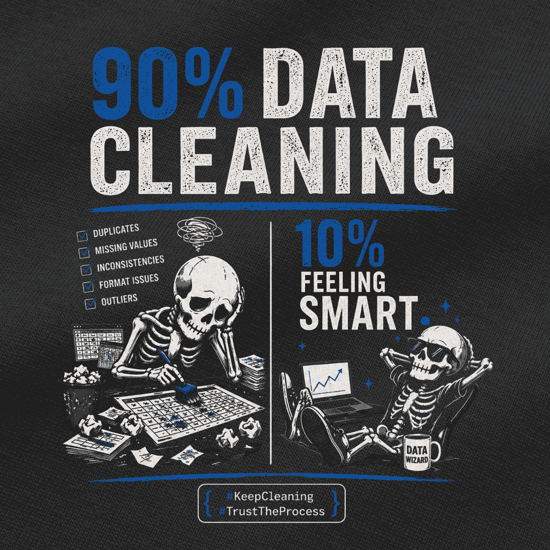 Vibetara-90% Data Cleaning, 10% Feeling Smart – Funny Data Analyst Oversized T-Shirt