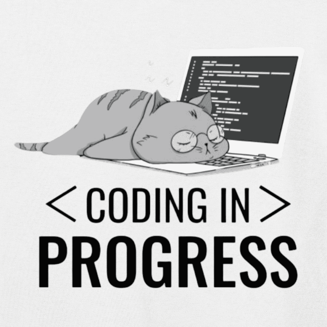 Vibetara-Coding In Progress Oversized Black T-Shirt | Programmer Cat Graphic Tee | Unisex Design 