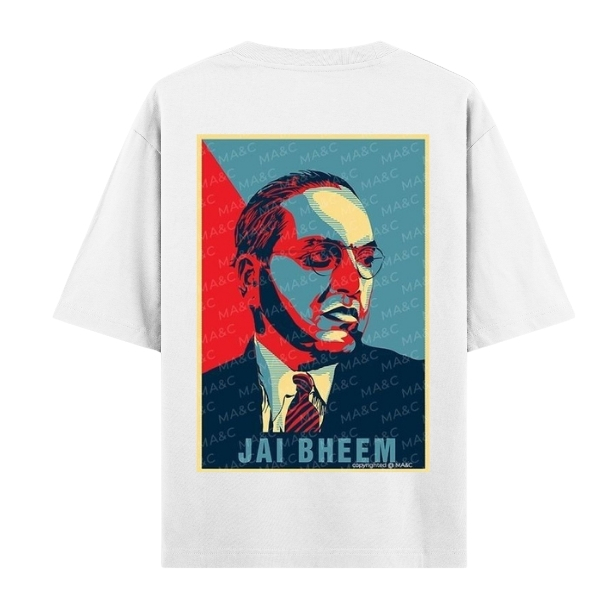 Vibetara-Jai Bheem Dr. Babasaheb Ambedkar Oversized T-Shirt | Bold Graphic Tee