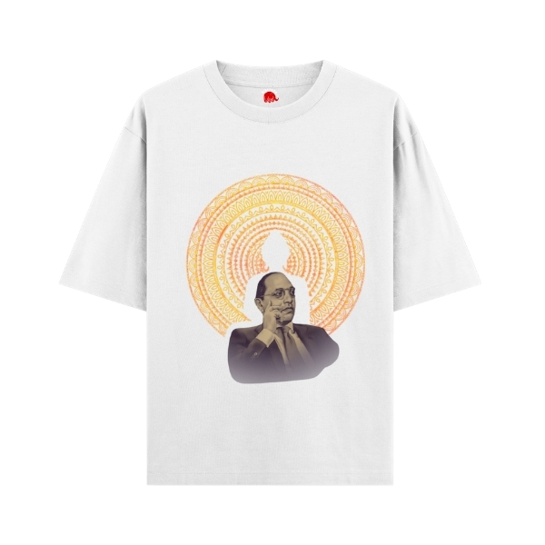 Vibetara-Ambedkar Mandala Oversized T-Shirt | Premium Graphic Tee