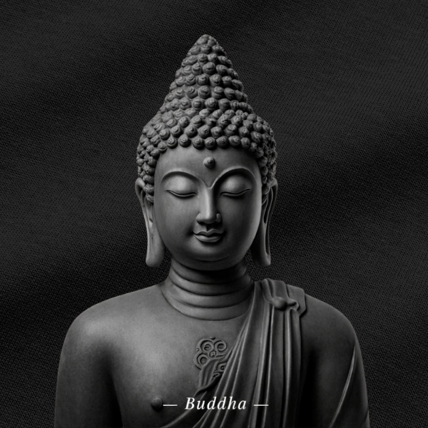 Vibetara-Serene Buddha Graphic Oversized T-Shirt